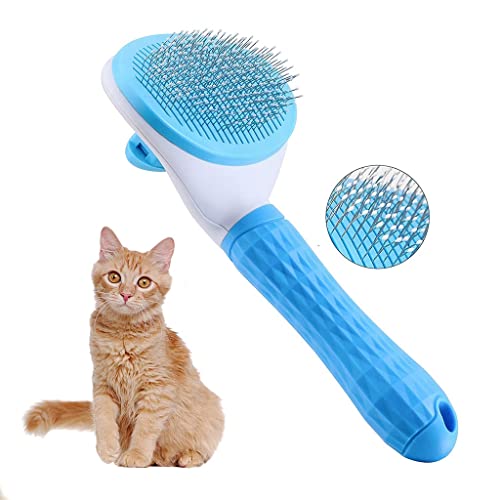 New Cat Grooming Brush Pets Slicker Self Clean Brush | Blue