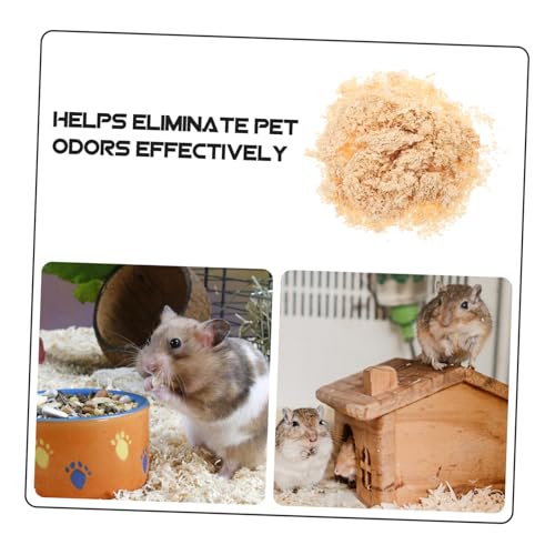 New MERRYHAPY Small Animal Bedding Absorbent Wood Shavings | Natural, 500 g