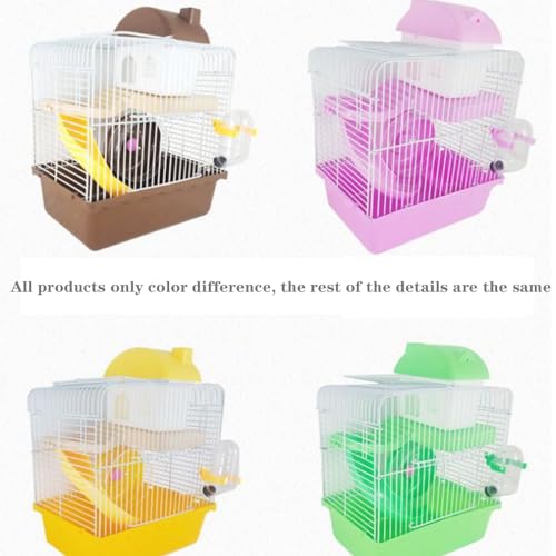 New Small Hamster Cage Portable Mobile Castle | 23×18×30 cm & Brown