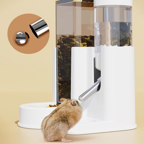 New Xanorrg Hamster Feeder and Water Dispenser | Yellow