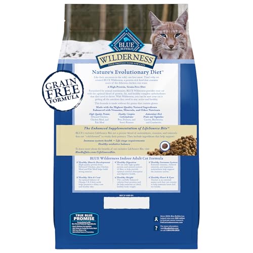 New Blue Buffalo Wilderness Adult Indoor Dry Cat Food | 15 lb bag, Chicken