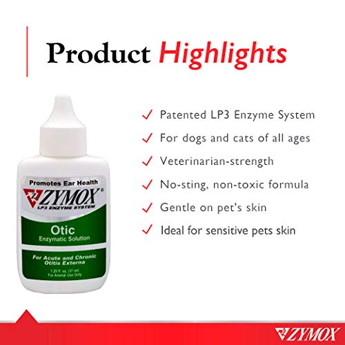 New PET KING BRANDS Zymox Otic Enzymatic Solution | 1.25 oz