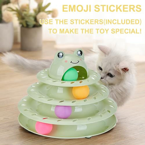 New Gefryco 4-Tier Roller Track Cat Tower | Green