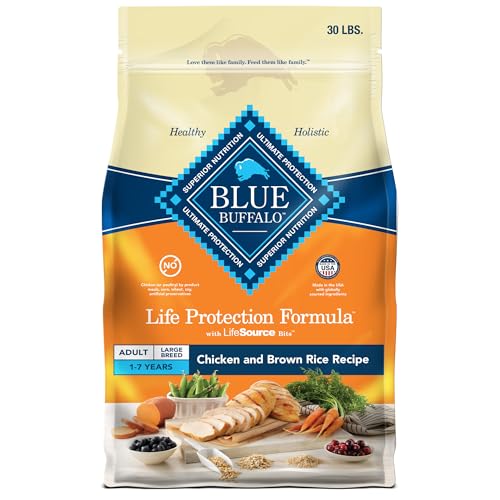 New Blue Buffalo Life Protection Formula Large Breed Adult Dry Dog Food | Chicken & Brown Rice • 30 lb