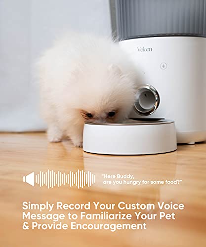 New Veken Automatic Cat Feeder (Wi-Fi) | White, 4L