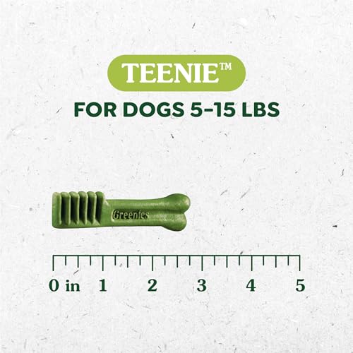 New Greenies Original Teenie Dental Dog Treats | 12 oz (43 treats)