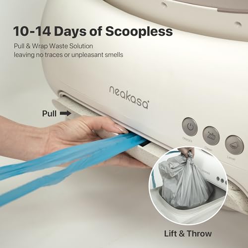 New Neakasa M1 Lite Open-Top Self Cleaning Cat Litter Box | White