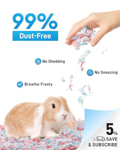 New BUCATSTATE Hamster Bedding Small Animal Paper Bedding | Confetti, 20 L