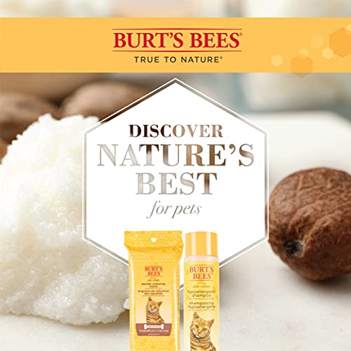 New Burt's Bees Hypoallergenic Cat Shampoo and Dander Reducing Grooming Wipes