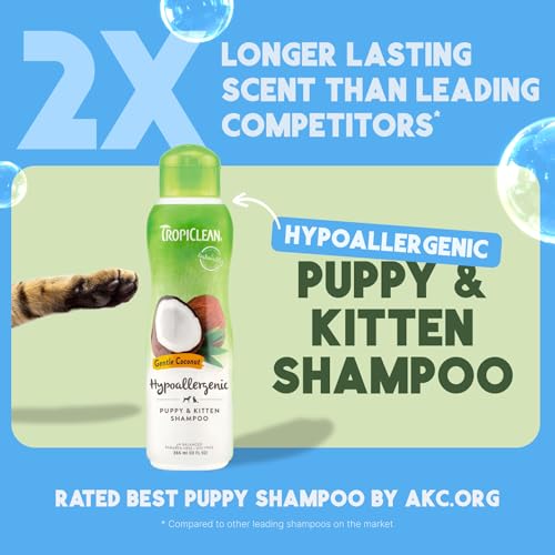 New TropiClean Gentle Kitten & Cat Shampoo | 12oz