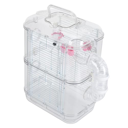 New Hamster Cage with Tunnel Connection Double Layer | 2-Tier