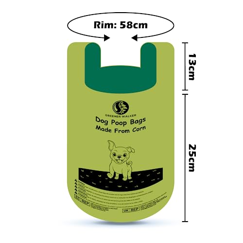 New Greener Walker Poop Bags for Dog Waste | Brown, 300 Bags