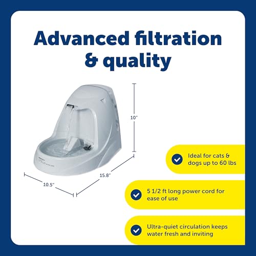 New PetSafe Drinkwell Platinum Water Fountain | Grey, 168 oz