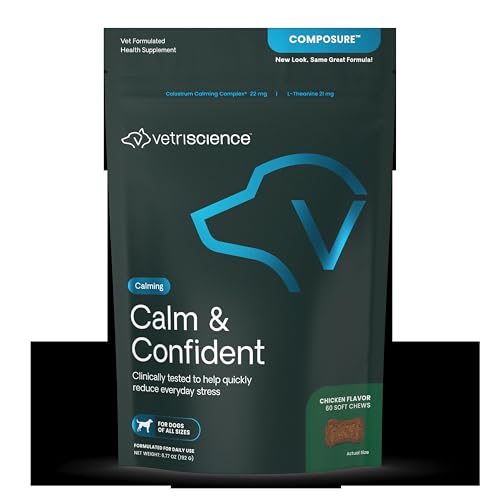New VetriScience Composure Calm & Confident Chews | Chicken, 60 Count