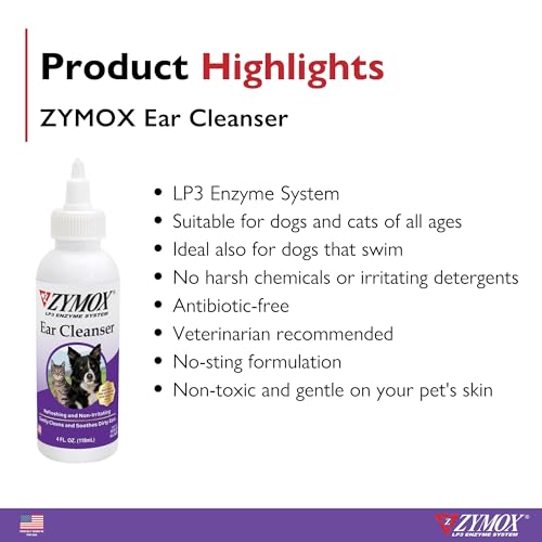 New Zymox Ear Cleanser Solution | 4 oz
