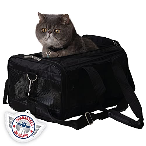 New Sherpa Original Deluxe Travel Pet Carrier | Black, Small
