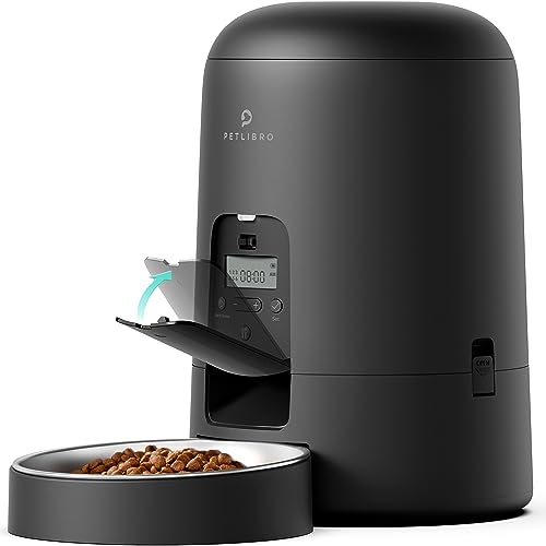 New PETLIBRO AIR Timed Pet Feeder (Battery-Operated) | Black, 2L