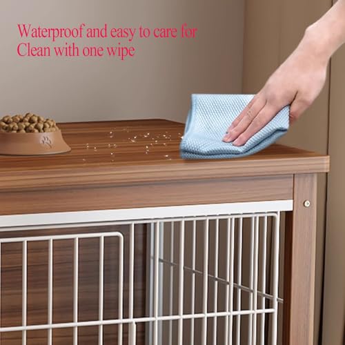 New Rabbit Hutch Indoor for 2 Rabbits with Pull-Out Tray Off-Ground | Brown