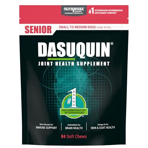 New Nutramax Dasuquin Soft Chews | Small–Medium Senior Dogs | 84 Count
