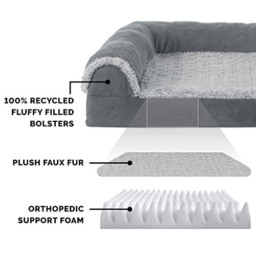 New Furhaven Orthopedic Large Dog | Stone Gray, Jumbo/XL