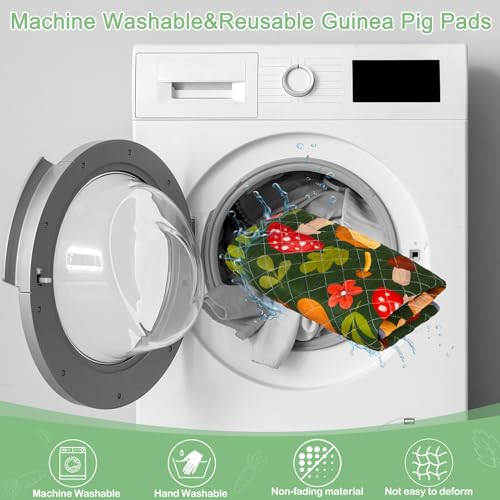 New Bienbee Guinea Pig Bedding Reusable Cage Liner | Mushroom, 2 pack 47" x 24"