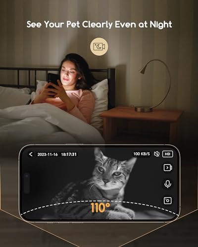 New Faroro Automatic Cat Feeder with Camera (3MP, 5G Wi-Fi)