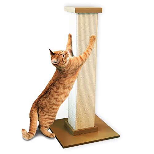 New SmartCat Ultimate Scratching Post | Beige, 32" (Large)