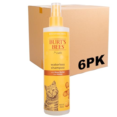 New Burt's Bees for Pets Waterless Cat Grooming Spray with Shea Butter and Honey | 6pk, 10oz
