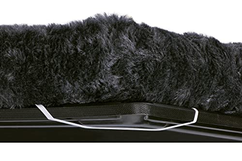 New MidWest Homes for Pets QuietTime Dog Bed - Gray Faux Fur Bolster | 24 Inch, Grey