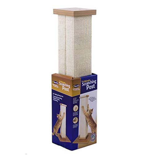 New SmartCat Ultimate Scratching Post | Beige, 32" (Large)