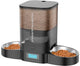 New HoneyGuaridan Automatic Cat Feeder for Two Cats | Black