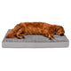 New Furhaven Orthopedic Large Dog Bed | Gray, Jumbo/XL