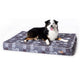 New K&H Pet Products Superior Orthopedic Dog Bed | Gray/Paw, Large 35 X 46 X 4 Inches