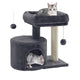 New Feandrea Cat Tree Tower with Sisal Post & Padded Perch | Smoky Gray