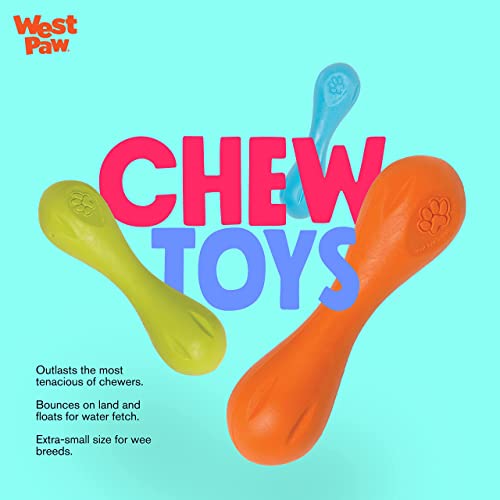 New West Paw Zogoflex Hurley Dog Bone | Granny Smith, X-Small