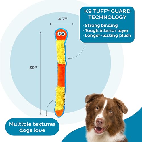 New Outward Hound Durablez Nubby Snake | Orange, X-Large (39")