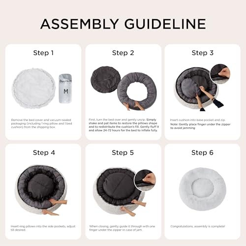 New Bedsure Calming Large Sized Dog Bed | 36 inches, Camel