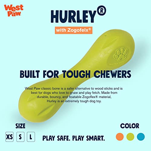 New West Paw Zogoflex Hurley Dog Bone | Granny Smith, X-Small