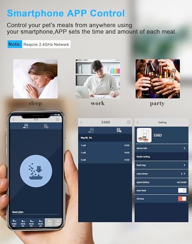 New WellToBe Automatic Pet Feeder with Splitter & Double Bowls | Up to 6 Meals