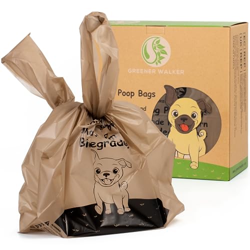 New Greener Walker Poop Bags for Dog Waste | Brown, 300 Bags