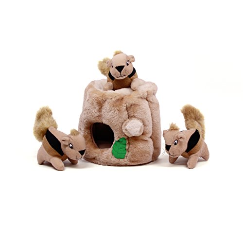 New Outward Hound Hide A Squirrel Plush Dog Toy Puzzle | Assorted, Large