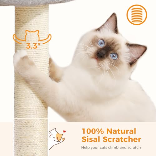 New PETEPELA 19" Scratching Post Cat Tree Tower | 19"