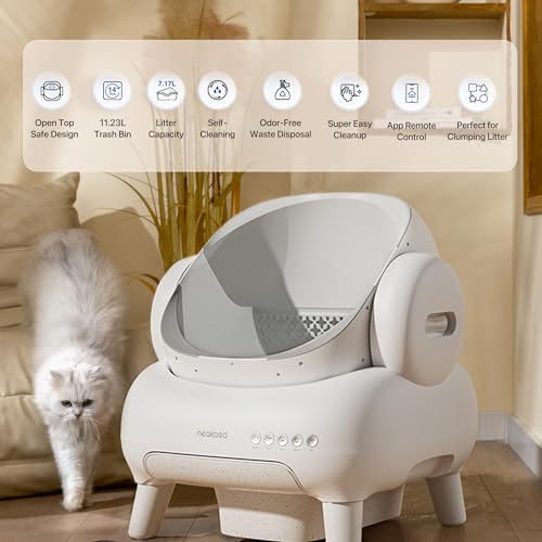 New Neakasa M1 Lite Open-Top Self Cleaning Cat Litter Box | M1 Lite