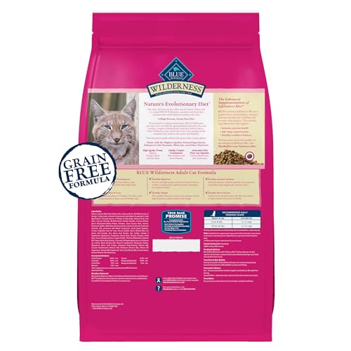 New Blue Buffalo Wilderness Adult Dry Cat Food | 11 lb bag, Salmon