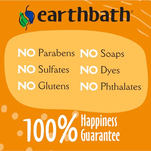 New earthbath Oatmeal & Aloe Dog Shampoo | Vanilla & Almond, 16 oz (2-Pack)