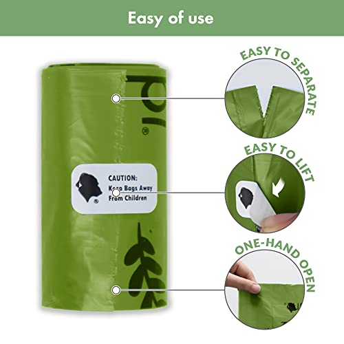 New Gorilla Supply Pet Poop Waste Bags with Dispenser | Green, 3 Rolls
