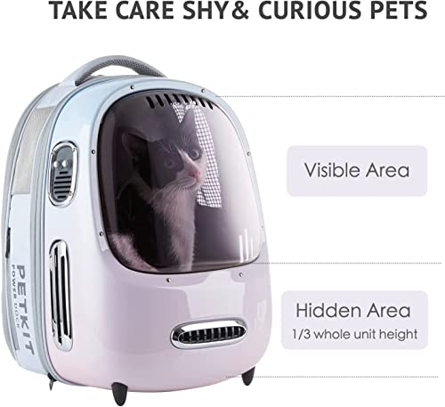 New PETKIT Cat Backpack w/ Inbuilt Fan & Light | Pink