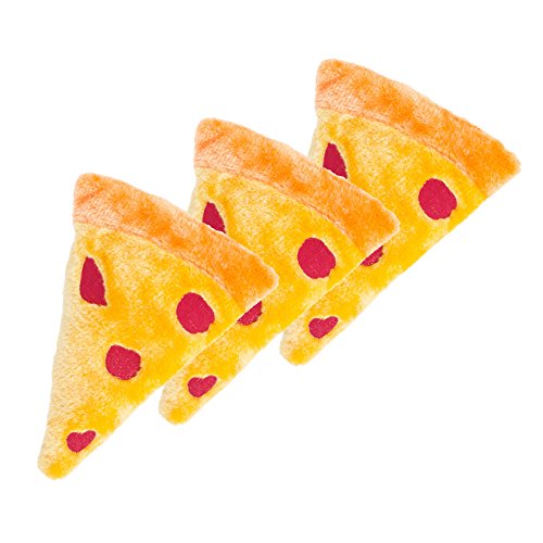 New ZippyPaws NomNomz Squeaky Plush | Pizza, Small/Medium