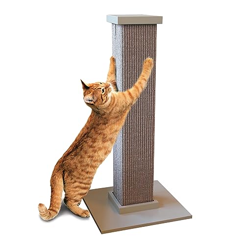 New SmartCat Ultimate Scratching Post | Gray, 32" (Large)