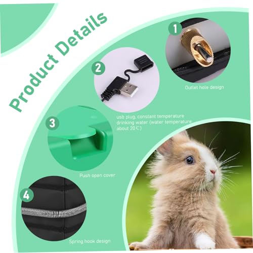 New Bemonew Heated Small Animal Water Bottle | 35OZ